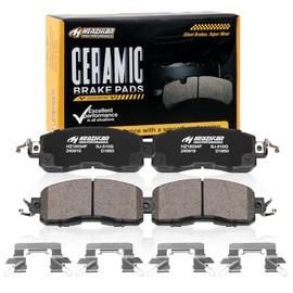 Juego de Pastillas de Freno Frontales Cerámicas Compatibles con Nissan Altima Base/SL/SV 2013, Nissan Altima 2014-2020, Nissan Leaf 2014-2015/2016-201