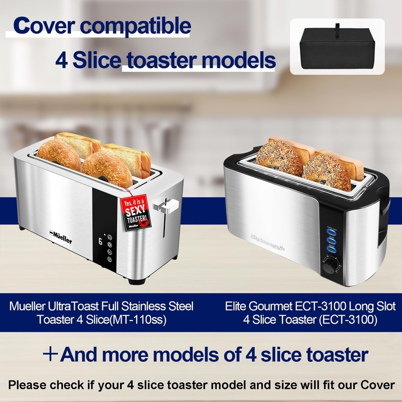 NUENSS-ROR Toaster Cover Waterproof Heat-Resistant Dustproof Protective Case Heavy Duty