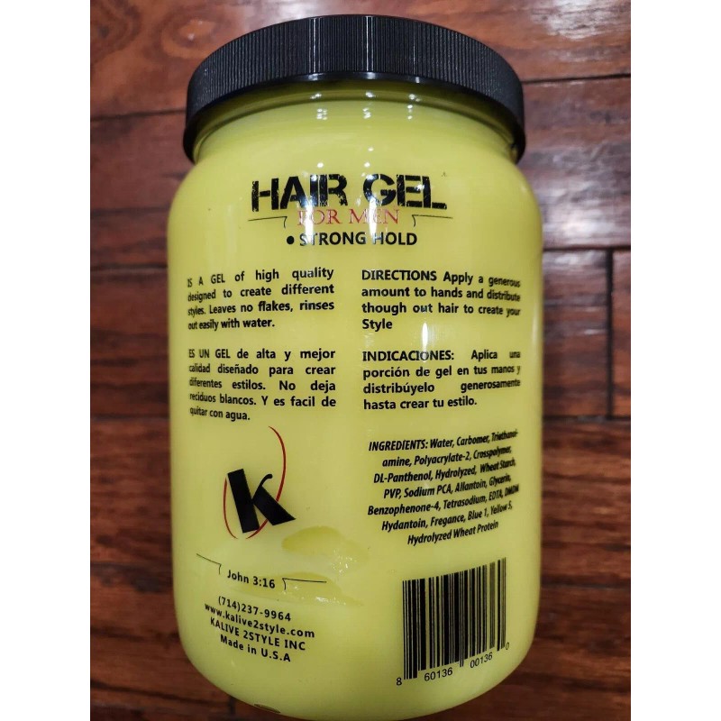 KALIVE PROFESSIONAL HAIR CARE GEL FOR MEN STRONG HOLD NO