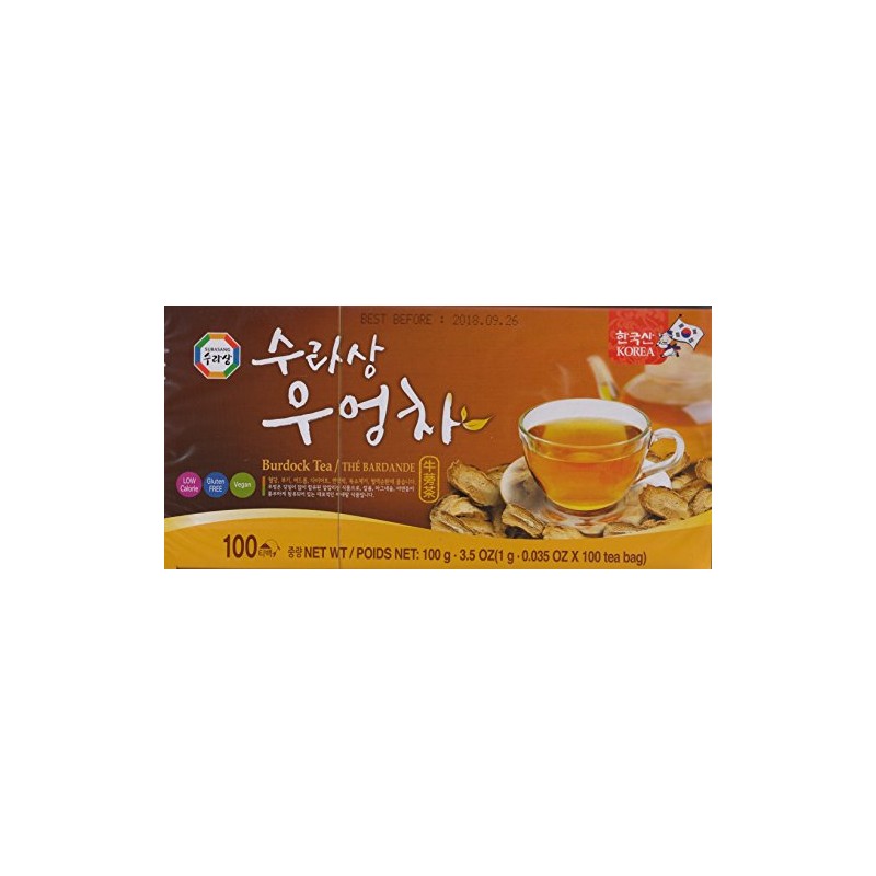Burdock Tea - 100 Bags Gluten Free, Vegan