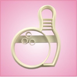 Embossed Bowling Pin Cookie Cutter With Ball 3-3/4 Inches