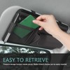 MLY Car Sun Visor Organizer, Leather Sunglasses Note Pen Card