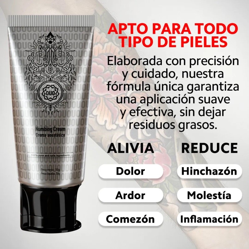 Anestesia Para Tatuar Sin Dolor Ouo 0 Irritación 50 G