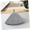 Operitacx 2pcs Felt Sauna Hat Set Wool Steam Cap Soft