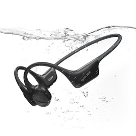 DOOGEEEco Bone Conduction Earphones, IPX8, Open Type, No Clogging Ears, Built-in MP3, 32GB, Dual Mode, Open-Ear, For Running, Gym, Pool, Beach, Underwater Playback, Call Compatible, Built-In