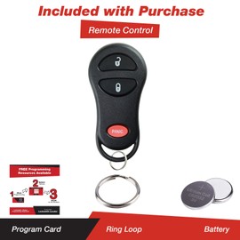 KeylessOption Keyless Entry Remote Control Car Key Fob Replacement for 56045497