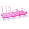 EXPUTRAN Acrylic Desk Organizer 4-Piece Desk Kit + Free Complimentary