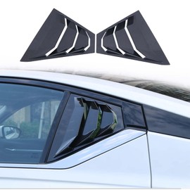 Racing Style ABS Material Rear Side Window Louvers Air Vent ScoopShades Cover Blinds for Altima 2019 2020 2021 2022 2023 2024 2025 (Carbon Fiber Pattern)