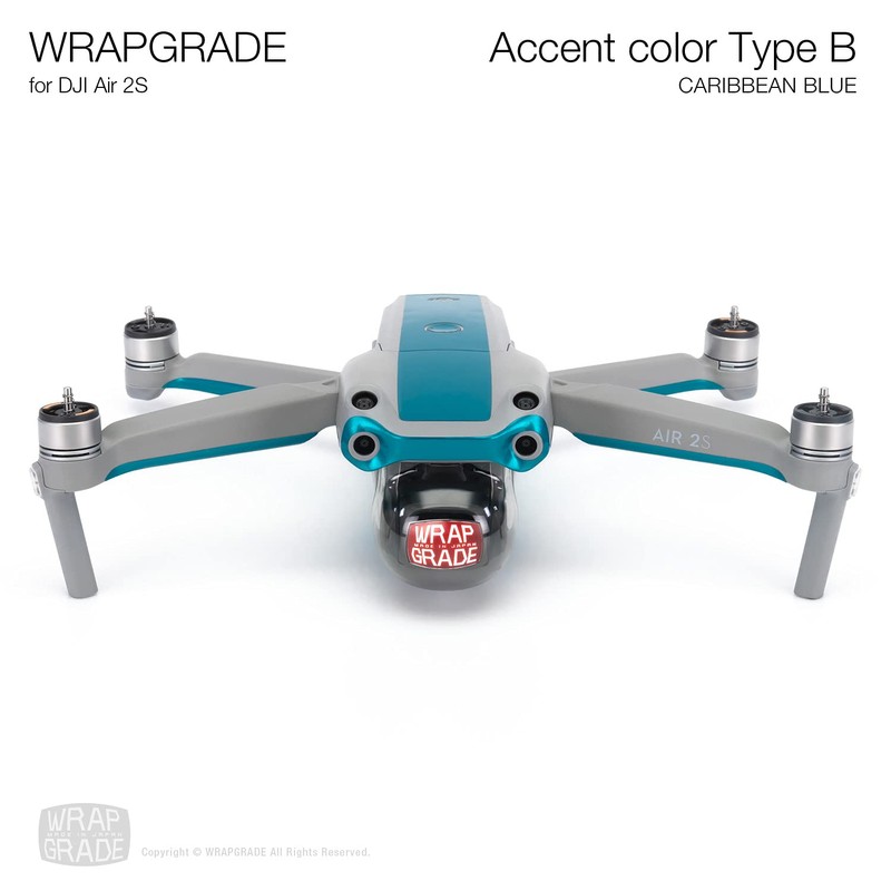 Wrapgrade Skin Compatible with DJI Air 2S | Accent Colour