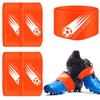 Patelai 4 Pcs Soccer Cleat Lace Cover Soccer Shoe Band