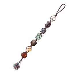 Tiardey 7 Chakra Crystals Crystals and Gemstones Crystal Hanging Chakra Gifts Tumbled Stones Car Hanger for Reiki Wall Hanging 1pc