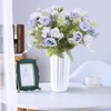 Cyblinia 3 Pack Artificial Flowers Bouquet Fake Flowers Plants Blue