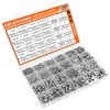 HELIFOUNER 720 Pieces #4-40#6-32#8-32#10-24 Phillips Pan Head Machine Screws Nuts