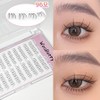 WoodBerry artificial lower eyelashes, natural strand lower eyelash point, underlash transparent line, 12 lines, 96 hairs, 1 piece, Black 01 / WooBerry 인조 언더 속눈썹 자연스러운 가닥 아랫속눈썹 포인트 언더래쉬 투명라인 12줄 96모, 1개, Black 01