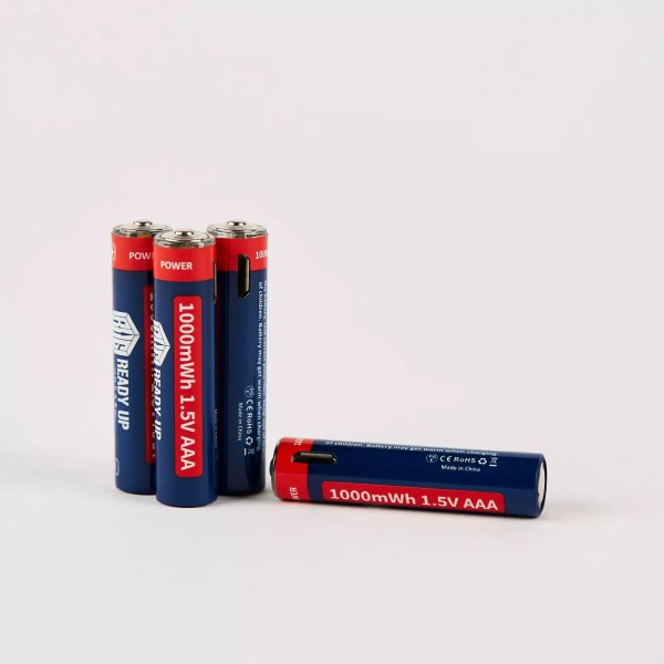 Ready Up Gear AAA USB Rechargeable Batteries 4pk - Recharge