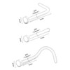 AVYRING 20G Nose Stud, Invisible Clear Nose Retainer with Bioflex