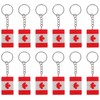 Beavorty 12piezas Llavero Canadiense Llavero Bandera De De De De