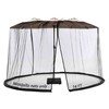 Tiimmgaal 14FT Black Outdoor Umbrella Net, Suitable for Patio Gazebo