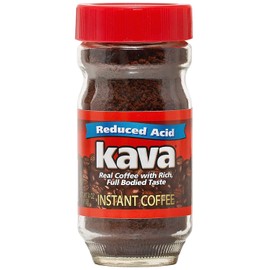 Kava Acid Reduced Instant Coffee in Glass Jar, 4 Ounce (Pack of 1)
