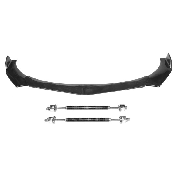 IKON MOTORSPORTS, Front Bumper Lip + Strut Rods Compatible With