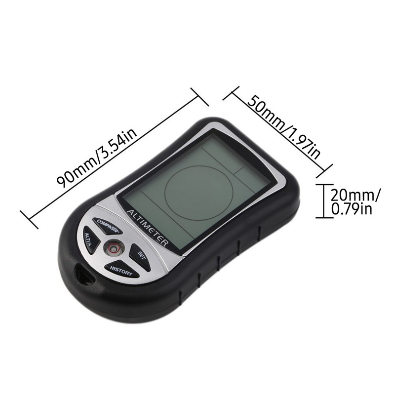 8-in-1 Multifunctional Electronic Altimeter Barometer LCD Digital Compass Thermometer Portable