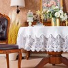 ARTABLE Lace Rectangular Tablecloths with Exquisite Macrame Border Clear Embroidered