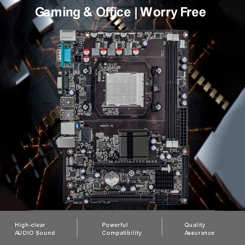 Computer Motherboard LGA938 CPU Support AMD AM3, FX Series Processors