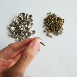 Eabdice Roof Liner Repair Set, Car Repair Rivets Set, Car Roof Repair Buckle, Suitable for Trucks, Cars, Buses