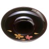 中西 Crafts 溜 kurodaruma 茶托 Cherry Set of 5 4460012 