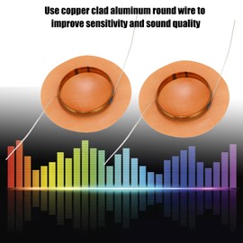 ciciglow 25 mm / 0.98 inch tweeter voice coil, 2 piece dome voice coil tweeter accessories for speaker repair