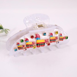 PHALIN Mexican Cinco De Mayo Hair Claw for Women Donkey Hair Clips Mexican Fiesta Outfits Cinco De Mayo Hair Accessories Gifts (Pattern I)