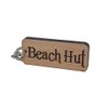 Beach Hut Engraved Wooden Keyring Keychain Key Ring Tag