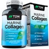 Marine Collagen Capsules 1400mg with Hyaluronic Acid, High Strength Collagen Supplement, Hydrolyzed Collagen Supplement for Women and Men (Not Collagen Powder or Tablets) UK Made