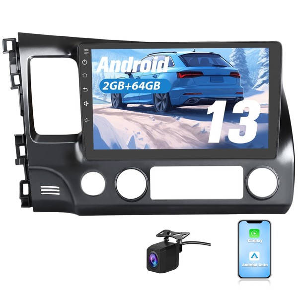 Android 13 2+64GB Car Radio Stereo for Honda Civic 2006-2011