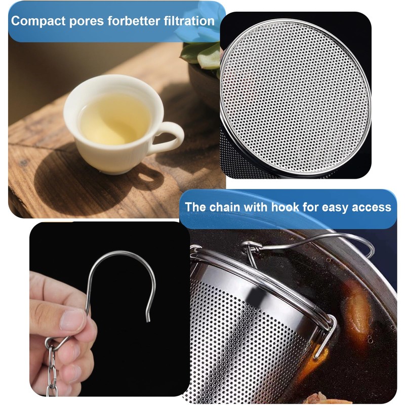 Caylielam Large Tea Infuser for Loose Leaf Tea with Drip