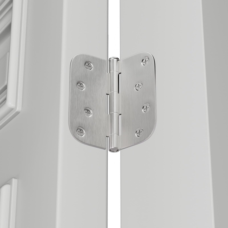 goldenwarm 3 Pieces Satin Nickel Door Hinges 4 x 4