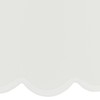 Hardback Scallop Bottom Empire Lamp Shade White Large 13" Top
