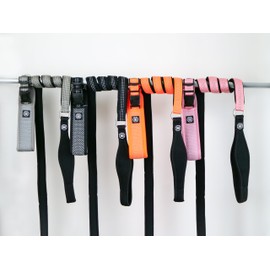 BULLYBILLOWS Active Light Lead - Reflective Nylon Dog Leash with Neoprene-Lined Handle, Stainless Steel Hardware-Dog Lead- 1.4m Length -Orange