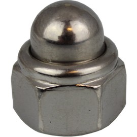 Pack of 10 Cap Nuts M10 Self-Locking with Non-Metallic Clamping Part DIN 986 Stainless Steel A2