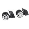 Ricardo Luggage Wheels, 1Pair Outdoor Mute Double Row Replacement Kit