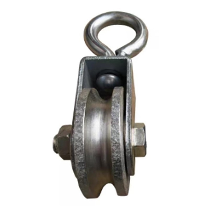 Snblzhef 1 PC Cable Pulley Rotation Traction Wheel Stainless Steel
