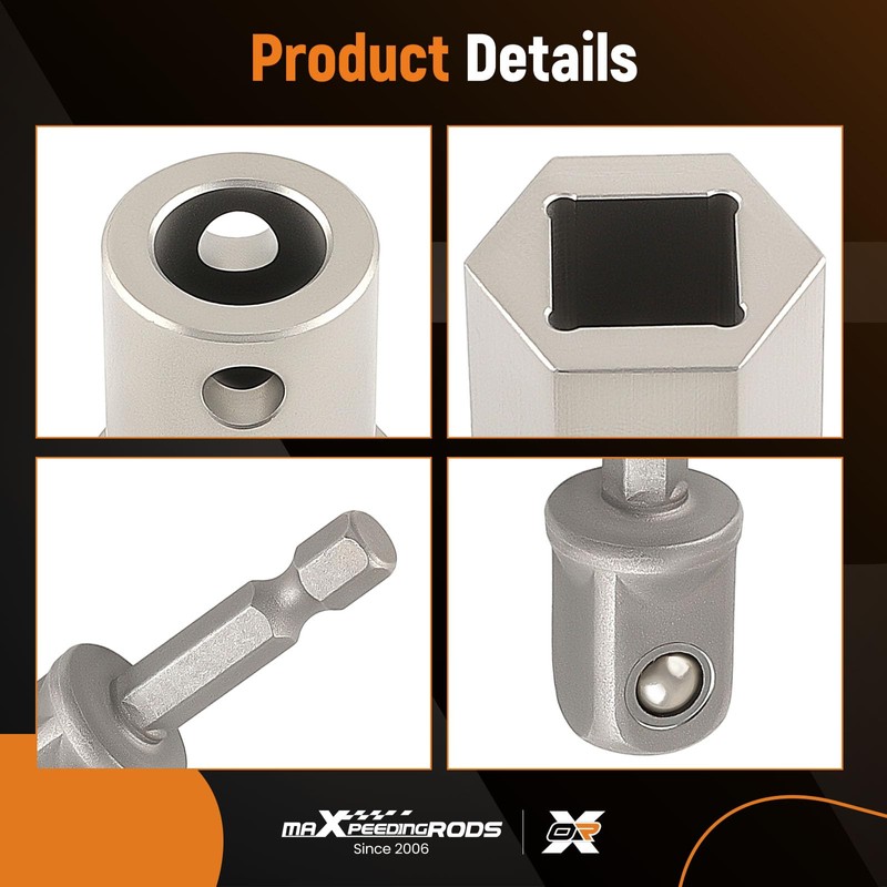 maXpeedingrods Trailer Jack Electric Drill Adapter with 1/2 Inch Socket