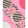 xo, Fetti Circus Paper Plates, Wavy Checkered + Polkadots -