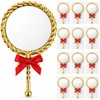 12 Set Vintage Handheld Mirror Bulk Small Hand Princess Mirrors