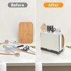 HMIEPRS Knife Holder, Knife Block Multifunctional Large Capacity with Cutting