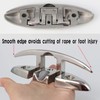 VEITHI 316 Stainless Steel Boat Folding Cleats 5 inch, Flip