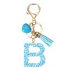 PATIKIL Alphabet Initial Letter Keychain, Resin Cute Keychains with Tassel