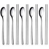 5 Pairs Chopsticks and 5 Spoons Set, YFWOOD 10 Pieces