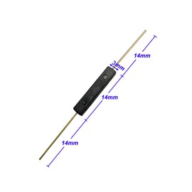 Gebildet 10pcs Plastic Reed Switch Reed Contact Normally Open (N/O) Magnetic Induction Switch (3mm×14mm)