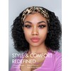 LUVME HAIR Glueless Deep Wave Bob Headband Wig 10Inch